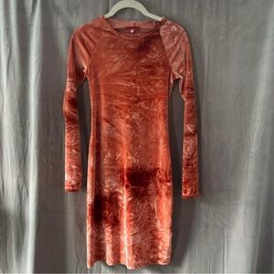 Eckhaus Latta burnout velvet mini dress cs